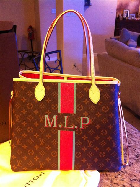 louis vuitton neverfull gm personalized.